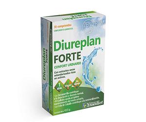 Diureplan Forte - Complemento con Zarzaparrilla, Epilobio y Cola de Caballo - 30 Comprimidos - Ideal para Prevenir la Acumulación de Líquidos - Ayuda a Mejorar tu Salud Urinaria y Digestiva.