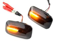 Diurna Intermitente Lateral 2 Luces De Posición Laterales Dinámicas Luz De Giro Fluida Compatible Con Toyota Para Land Para Cruiser Para Serie 100 1998-2007(Black)