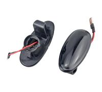 Diurna Intermitente Lateral Compatible Con Mitsubishi Para Outlander CU 2003-2009 Intermitente Lateral Dinámico Con Luz De Posición Luz Giro Para Retrovisor(Black)