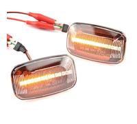 Diurna Intermitente Lateral Luces De Posición Laterales Dinámicas Luz De Giro Fluida Compatible Con Toyota Para Land Para Cruiser Serie 100 1998-2007(White)