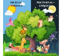 DIURNAL ANIMALS AND NOCTURNAL ANIMALS: Learning diurnal animals and nocturnal animals,For good development for children