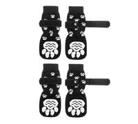 Diuyzoc Calcetines para perros para evitar lamidos, agarre para los dedos del perro, protector de patas ajustable con correa, control de tracción antideslizante para uso en interiores y suelos de