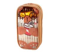 Diuyzoc Capybara Pencil Case | Capybara Pencil Bag | Pen Bag with Capybara Design | Capybara Desk Organizer | Capybara Pencil Pouch | Convenient Storage Ideal for Students and Business Workers