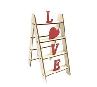 Diuyzoc Escalera del Amor Decorativa,Letrero De Amor De Madera Decoración San Valentín - Escalera de Decoración para Boda y Escritorio,Para Fiestas Hogar Dormitorio Estantería Escritorio Entrada