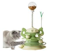 Diuyzoc Pista de Pelota de Juguete para Gatos, Torre de Rodillos de 3 Niveles con Avance, Juguete de para Gatos, para el hogar, Sala de Estar, Zona de Juego en Esquina, Cocina