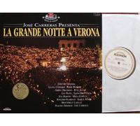 div. Künstler - 75 ANNI ARENA DI VERONA / JOSE CARRERAS PRESENTA LA GRANDE NOTTE A VERONA / GIACOMO ARAGALL / ILEANA COTRUBAS / PETER DVORSKY / GHENA DIMITROVA / RENE KOLLO / LEO NUCCI / ELENA OBRAZTSOVA / EVA MARTON / MARA ZAMPIERI / RUGGERO RAIMONDI / SAMUEL RAMEY / MONTSERRAT CABELLE / PLACIDO DOMINGO / JOSE CARRERAS / 1988 Klapp-Bildhülle mit großem Spenden-Sticker auf Frontcover / Doppel-LP / POLYPHON # 836 448 und 449 Deutsche Pressung / 12" Vinyl Langspiel Schallplatte
