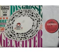 div. Künstler - DAS GROSSE GELÄCHTER / DIE BERÜHMTESTEN KOMIKER DER LETZTEN 50 JAHRE / SEHR WITZIG / Bildhülle mit ORIGINAL illustrierter Werbe-Innen-Schutzhülle / EXTRA PRODUKTION ELECTROLA # E 83 341