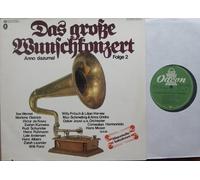 div. Künstler - Das große Wunschkonzert Anno dazumal Folge 2 / Historische Aufnahmen / ca. 1970 / Klapp-Bildhülle / Odeon # 1C178-31471 und 472 / Deutsche Pressung / 12" Doppel Langspiel Schallplatte/ Ilse Werner/ Marlene Dietrich / Viktor de Kowa / Evelyn Künneke / Rudi Schuricke / Heinz Rühmann / Lale Andersen / Hans Albers / Zarah Leander / Willi Forst / Willy Fritsch & Lilian Harvey / Max Schmeling & Anny Ondra u.v.a.