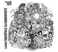 div. Künstler - Leichte TANZSPIELE für KINDERFESTE / Klapp-Bildhülle mit Tanzanleitung auf den Coverinnenseiten / FidulaFON # 1215 / Deutsche Pressung / 7" Vinyl Single Schallplatte /