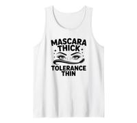 Diva Attitude Mascara Tolerancia Gruesa Delgada MUA Introvertido Camiseta sin Mangas