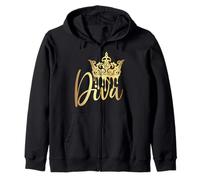 Diva Crown Afro Mujeres Africanas Sudadera con Capucha
