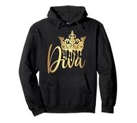Diva Crown Afro Mujeres Africanas Sudadera con Capucha