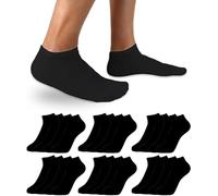 DIVABONNA 12 Pares Calcetines Tobilleros Hombre y Mujer - Calcetines Cortos Hombre y Mujer de Algodón Suaves, Transpirables y Confortables