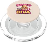 Divas del Bingo | Mujeres del Bingo | Amante del Bingo | Bingo Flamingo PopSockets PopGrip para MagSafe
