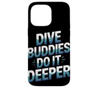 Dive Buddies Do It Deeper Summer Scuba Buceo Carcasa para iPhone 14 Pro MAX