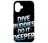 Dive Buddies Do It Deeper Summer Scuba Buceo Carcasa para iPhone 16