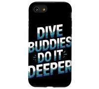 Dive Buddies Do It Deeper Summer Scuba Buceo Carcasa para iPhone SE (2020) / 7/8