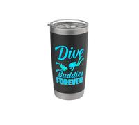 Dive Buddies Forever Funny Scuba Dives Diver Diving Vaso térmico de acero inoxidable de doble pared