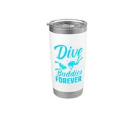 Dive Buddies Forever Funny Scuba Dives Diver Diving Vaso térmico de acero inoxidable de doble pared