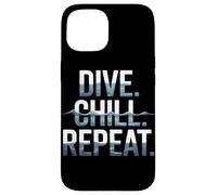 Dive Chill Repeat Summer Scuba Buceo Carcasa para iPhone 15