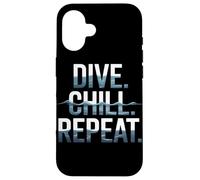 Dive Chill Repeat Summer Scuba Buceo Carcasa para iPhone 16