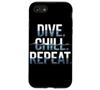 Dive Chill Repeat Summer Scuba Buceo Carcasa para iPhone SE (2020) / 7/8