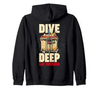 Dive Deep, Eat Fresher Sudadera con Capucha