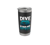 Dive In Your Own Style Funny Scuba Dive Diver Diving Vaso térmico de acero inoxidable de doble pared