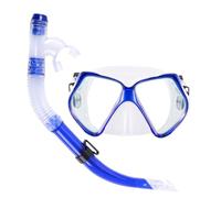 Dive Masque and Snorkel - Adult Goggles Glasses Diving Masque Snorkel Set | Tempered Glass Lens, Anti-Leak & Anti-Fog, Panoramic View Snorkeling Gear for Safe Breathing