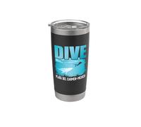 Dive Plava Del Carmen Mexico Funny Scuba Dive Diver Diving Vaso térmico de acero inoxidable de doble pared