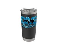 Dive The Maldives - Camiseta de buceo Vaso térmico de acero inoxidable de doble pared