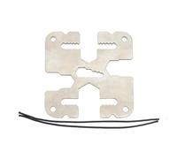 Dive Weights Plates - 316 Stainless Steel 8x8cm 102G | Stainless Steel Freediving Supplies Diving Weights Fixed Maintenance Devices | 5CM Webbing Strap Bracket Lead Pocket Keeper for Underwater
