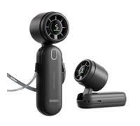 Diveblues 3 en 1 Portátil Ventilador de Mano, Mini Ventilador Turbo Recargable 4000mAh, 5 Velocidades Ajustables, Hasta 12H de Enfriamiento, Ideal para Viajes y Actividades al Aire Libre