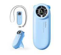 Diveblues Mini Ventilador de Mano Portátil Turbo, Hasta 16 Horas de Batería, Recargable USB 4000mAh, 5 Velocidades Ajustables, Ventilador de Bolsillo para Viajes, Exterior, Conciertos y Dar Regalos
