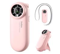 Diveblues TurboBear Mini Ventilador Portátil Turbo - 8,8 m/s Potente, Súper Ligero 86,5g, 5 Velocidades, Batería Recargable, Compacto de Bolsillo, Regalo Viaje Bonito para Mujeres