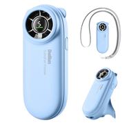Diveblues TurboBear Mini Ventilador Portátil Turbo - 8,8 m/s Potente, Súper Ligero 86,5g, 5 Velocidades, Batería Recargable, Compacto de Bolsillo, Regalo Viaje Bonito para Mujeres