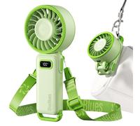 Diveblues - Ventilador Portátil de Mano Plegable con Batería - para Mano, Escritorio y Cuello - 100 Velocidades Ajustables y hasta 12h de Autonomía - Ideal para Viajar, Playa, Camping y Oficina