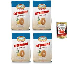 Divella Ottimini Biscotti al Limone - Galletas de limón (4 x 400 g, 400 g)