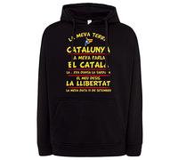 Diver Bebé Sudadera La meva Terra Catalunya - Negro, XL