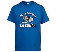 Diver Camisetas Camiseta del Leganés Desde la Cuna para Aficionado al fútbol - Azul Royal, L