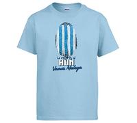 Diver Camisetas Camiseta lo Tengo en mi ADN futbolero de Málaga - Celeste, 7-8 años