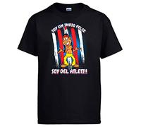 Diver Camisetas Camiseta Soy un Indio Feliz Soy del Atleti - Negro, L