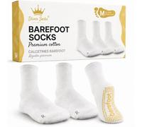 DIVER SOCKS Pack de 3 Calcetines Barefoot Antideslizantes para Hombre y Mujer - Diseño de Punta Anatómica - Hechos con Tela de algodón Transpirable y Antisudor