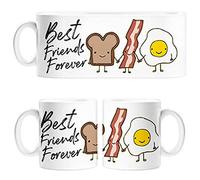 Diver Tazas Taza Best Friends Forever Bacon and Eggs - Cerámica