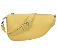 Divergent Retail DR11 Bolso de cuero para mujer Crossbody Bolsa Media Luna | Cuero suave con estructura | Correa ajustable | Cremallera | Honeycomb