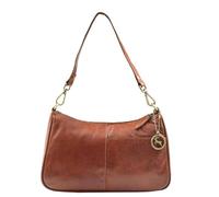 Divergent Retail DR558 Athens - Bolso bandolera de piel de cordero para mujer, correas dobles desmontables, bolsillo frontal deslizante, bolsillo trasero con cremallera, múltiples bolsillos interiores