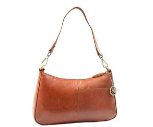 Divergent Retail DR558 Athens - Bolso bandolera de piel de cordero para mujer, correas dobles desmontables, bolsillo frontal deslizante, bolsillo trasero con cremallera, múltiples bolsillos interiores