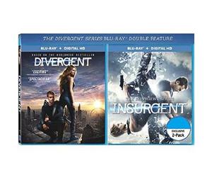 DIVERGENTE / INSURGENTE - Paquete de 2 Blu-ray+película digital HD doble función (ambas series divergentes Blu-ray+películas digitales HD juntas) Shailene Woodley, Kate Winslet, Theo James