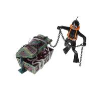 Divers Fish Tank Decoration Aquarium Floating Decor Diver Treasure Box Black 9x6x5CM Decorative 1Pcs