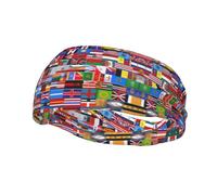 Diversas banderas deportivas de moda que absorben el sudor para correr, fitness, elástica, transpirable, uso en todas las estaciones